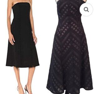 Ann Taylor strapless Black Lace strapl Size S Excellent condition like new